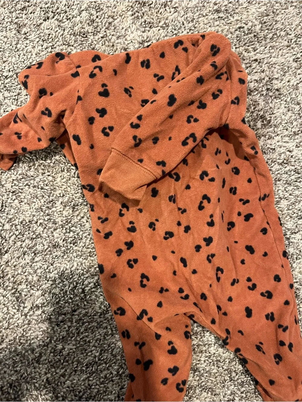 Carter's Rust Leopard Sherpa-Lined Hooded Jacket